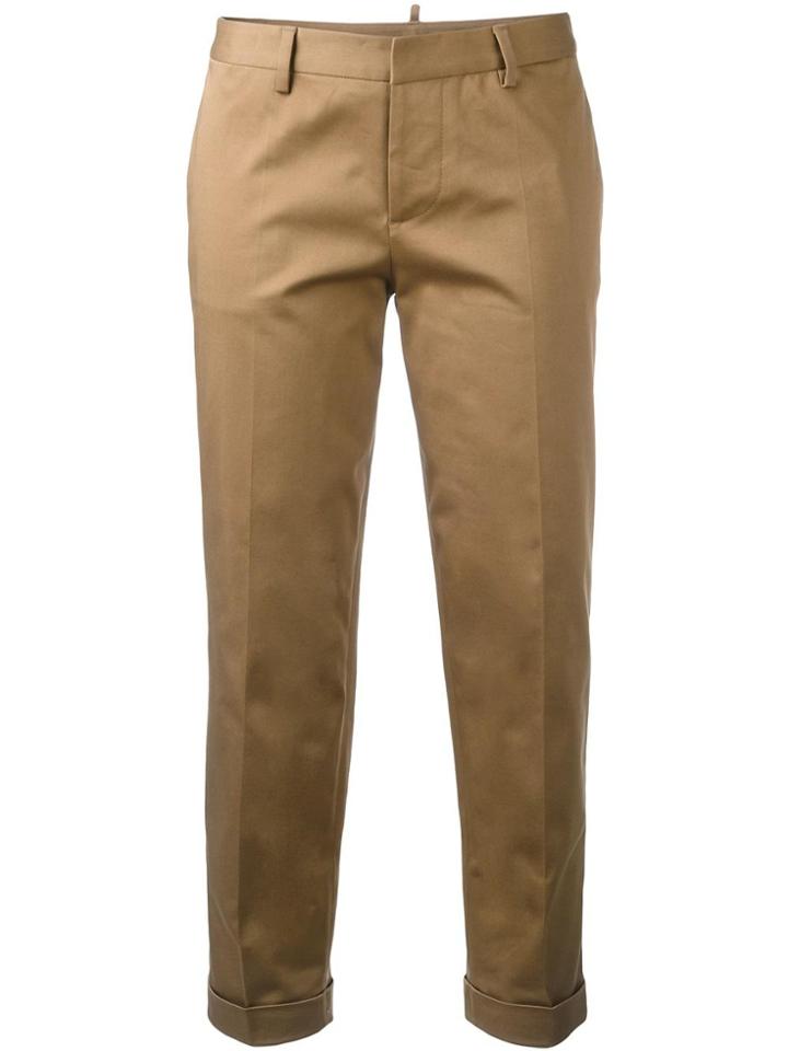 Dsquared2 Slim Capri Trousers - Brown
