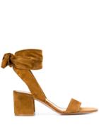 Gianvito Rossi Bow-tie Detail Sandals - Brown