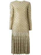 Christian Dior Vintage Sequinned Drop Hem Dress - Nude & Neutrals