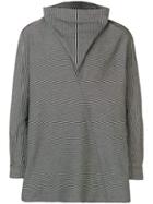 Damir Doma Draped Neck Striped T-shirt - Black