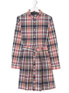 Ralph Lauren Kids Plaid Shirt Dress - Pink & Purple