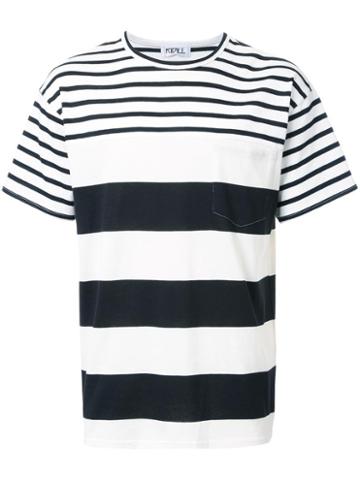 Kidill Striped T-shirt, Men's, Size: Medium, Black, Cotton/polyester