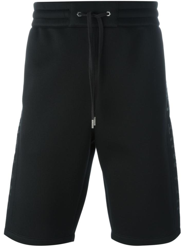 Helmut Lang Side Logo Print Track Shorts - Black