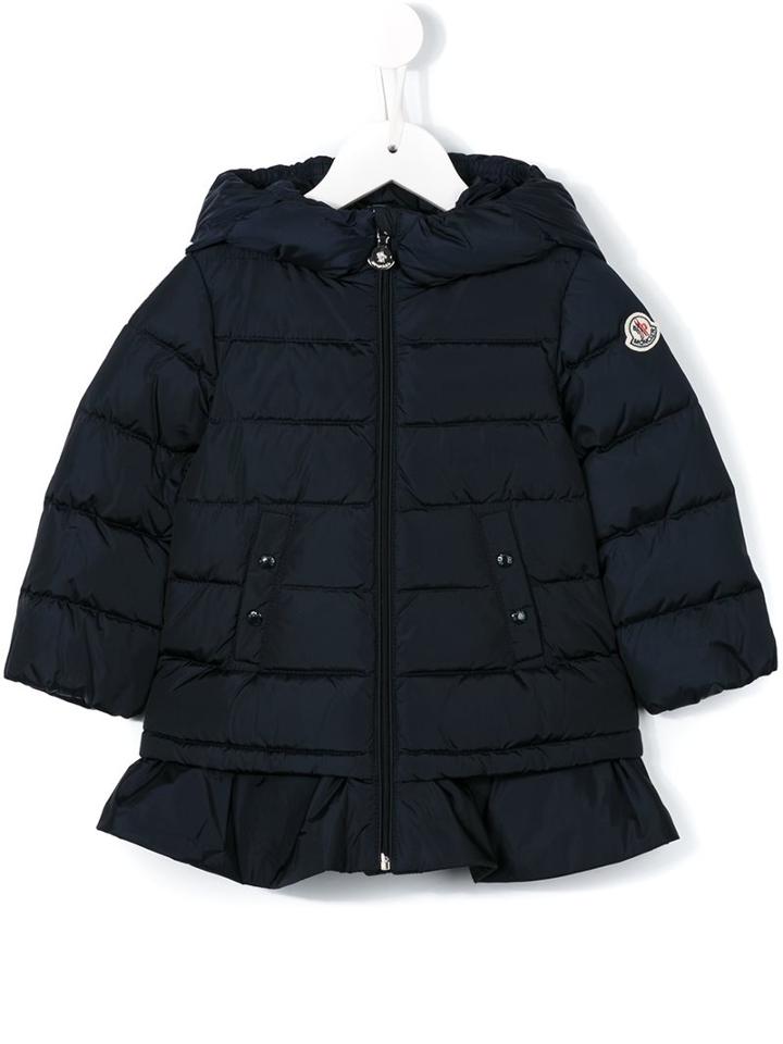 Moncler Kids 'azinza' Padded Coat, Infant Girl's, Size: 9-12 Mth, Blue