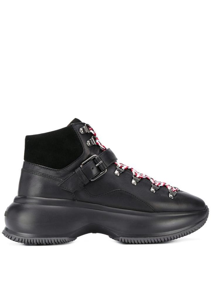 Hogan Chunky Sole Boots - Black