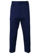 Love Moschino Tailored Trousers, Men's, Size: 44, Blue, Cotton/spandex/elastane