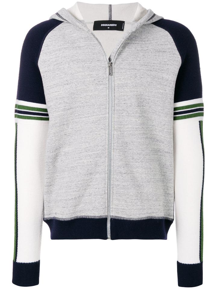 Dsquared2 Zipped Two-tone Jacket - Grey