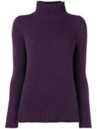 Aragona Turtle Neck Jumper - Purple