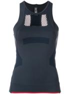 Adidas By Stella Mccartney Mesh Panel Training Tank Top - Blue