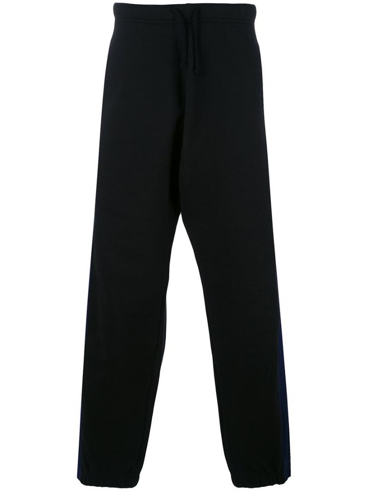 Stella Mccartney Two Tone Trackpants, Men's, Size: Small, Black, Cotton