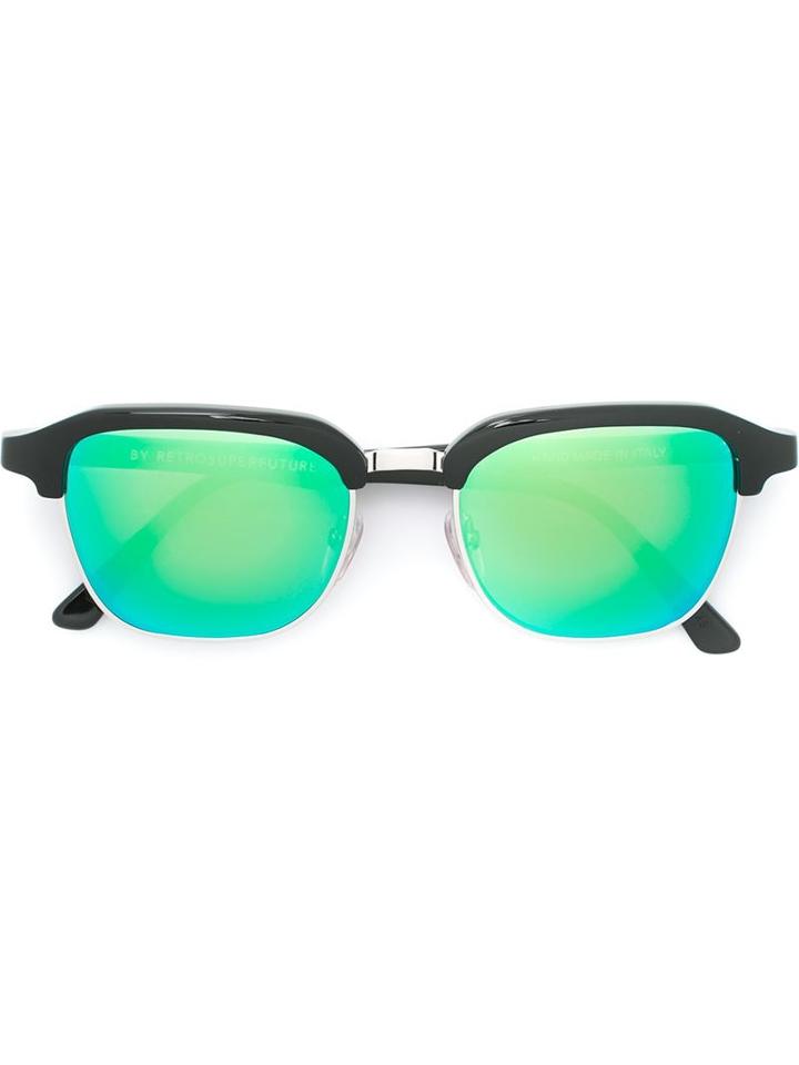 Retrosuperfuture 'gonzo Cove Ii' Sunglasses, Adult Unisex, Black, Acetate