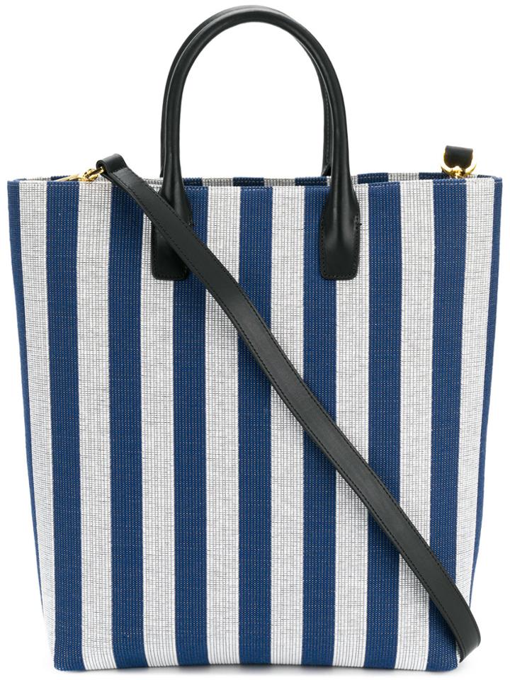 Mansur Gavriel Striped Tote - Blue