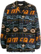 Mcq Alexander Mcqueen Navajo Knit Logo Jacket - Black