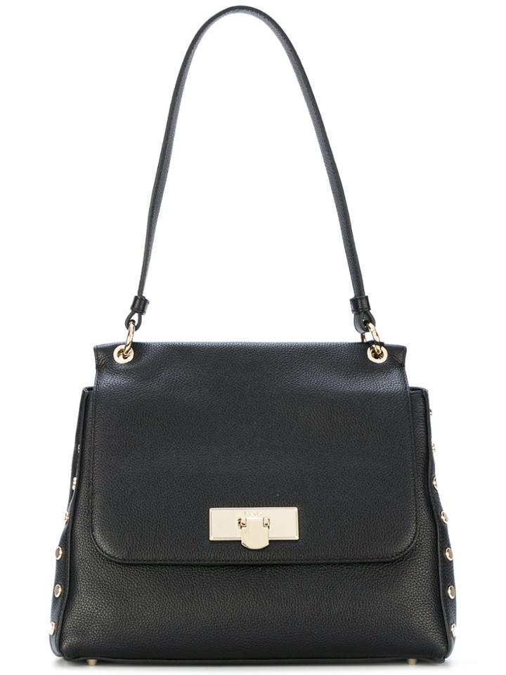 Dkny Medium Flap Shoulder Bag - Black