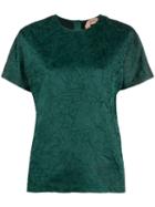 Nº21 Crinkled Effect Blouse - Green