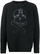John Richmond Eribet Skull Jumper - Grey
