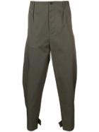 Les Hommes Tapered Trousers - Green