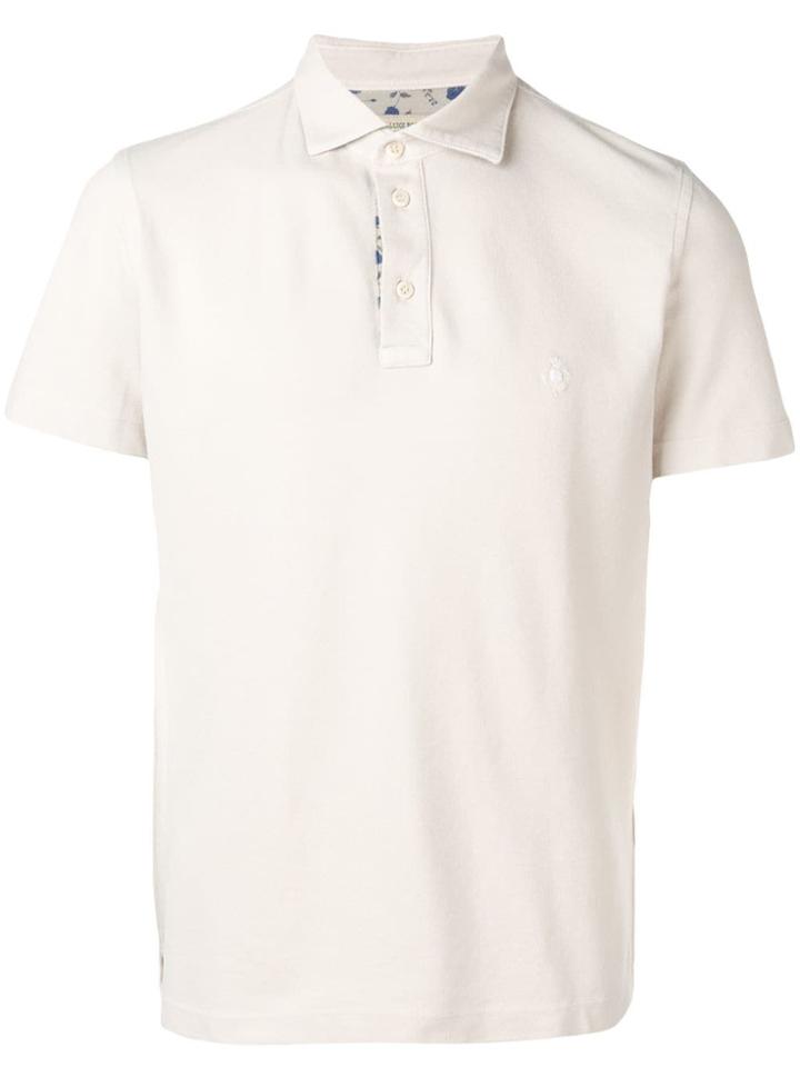 Borrelli Short Sleeve Polo Shirt - Neutrals