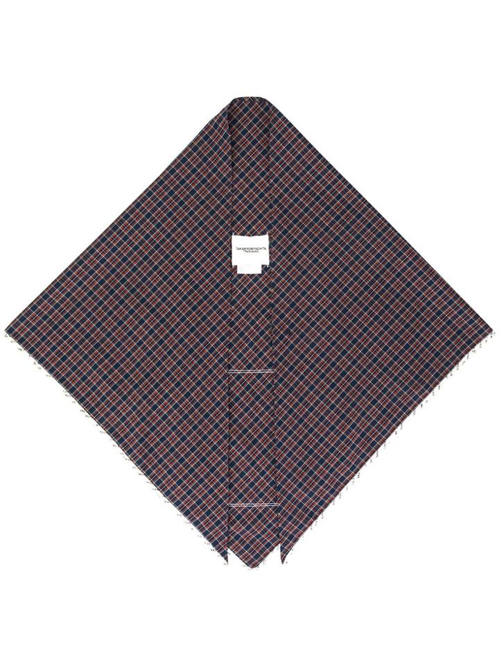 Takahiromiyashita The Soloist Grunge Print Scarf - Red