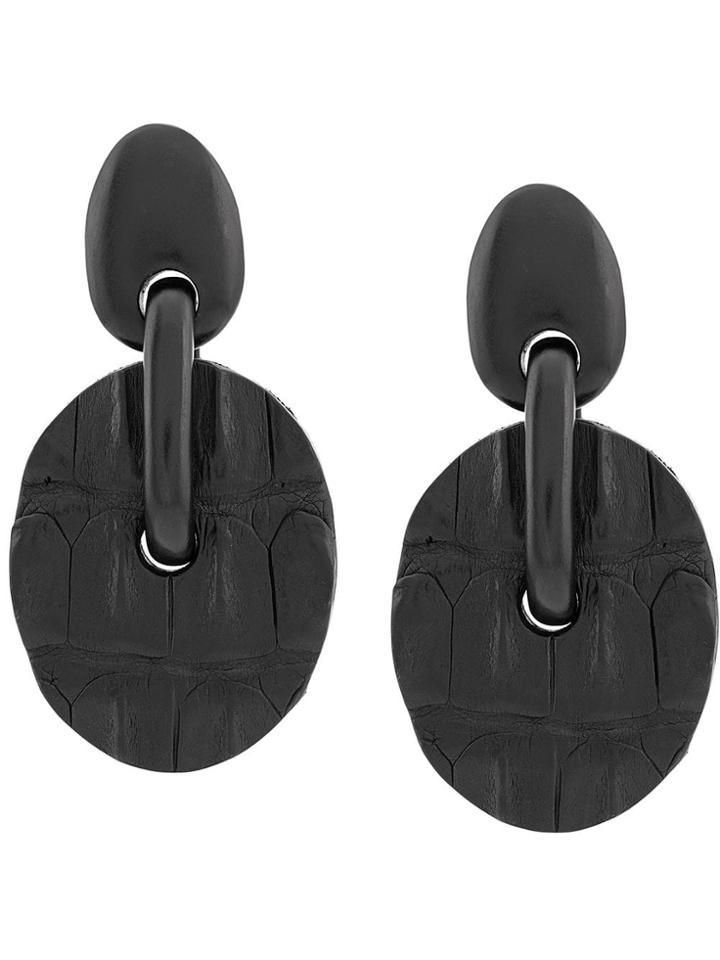 Monies Maxi Drop Earrings - Black