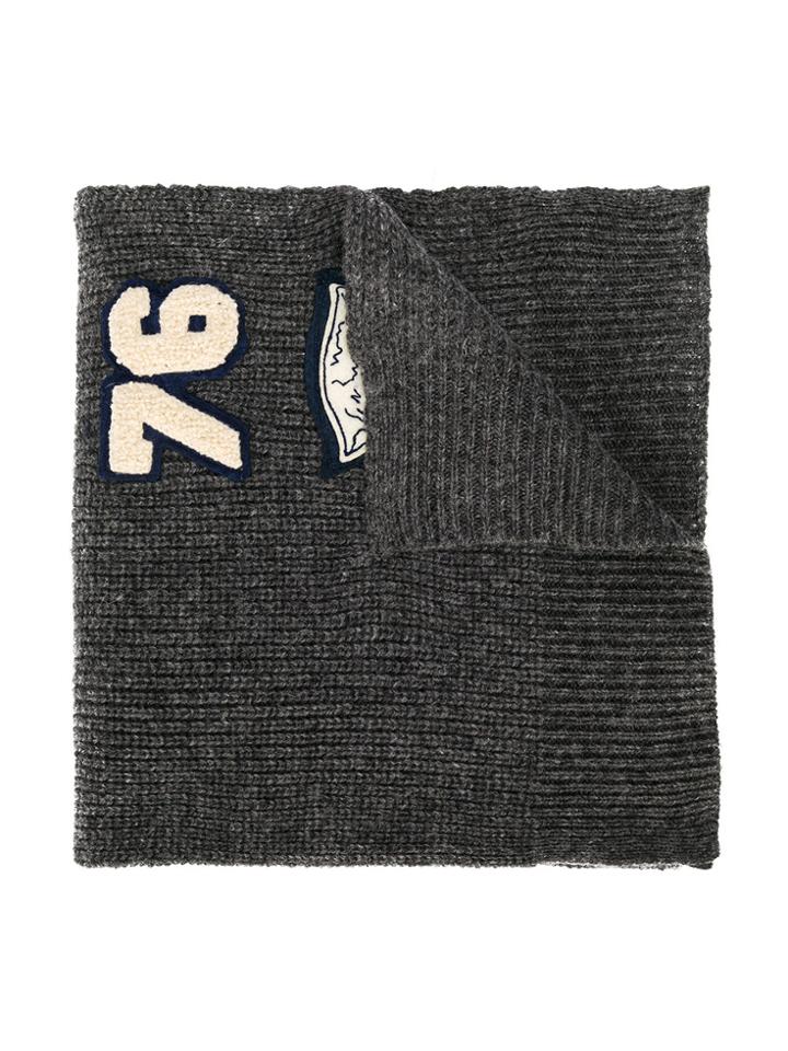 American Outfitters Kids Tiger Patch Scarf - Grey