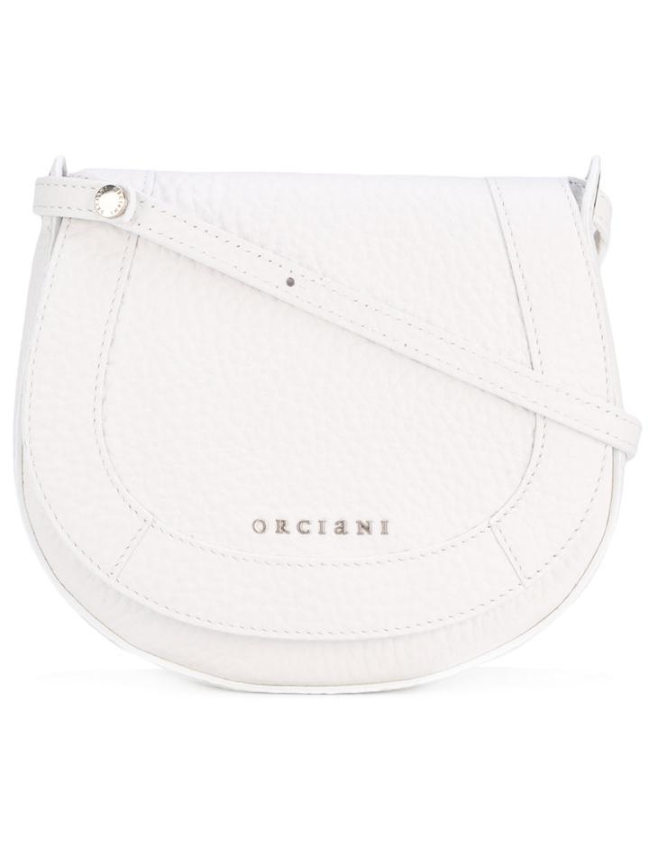 Orciani - Crossbody Satchel - Women - Cotton/leather - One Size, White, Cotton/leather