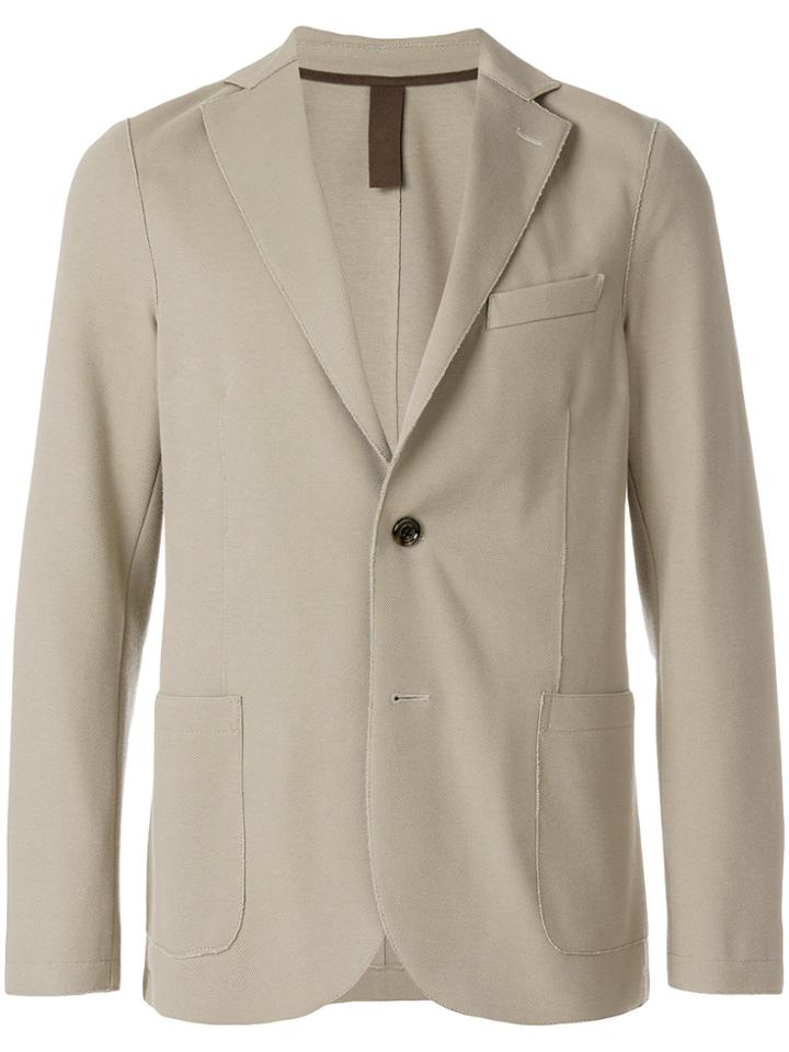 Eleventy Long Sleeved Blazer - Nude & Neutrals