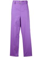Ter Et Bantine - Loose-fit Trousers - Women - Cotton - 40, Pink/purple, Cotton