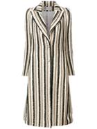 Lanvin Long Striped Coat - Multicolour