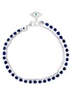 Astley Clarke Evil Eye Biography Bracelet, Women's, Blue, Sterling Silver/lapis Lazuli/turquoise/diamond