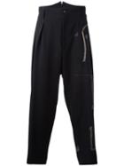 Yohji Yamamoto - Printed Pants - Men - Wool - 2, Black, Wool