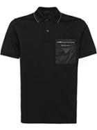 Prada Cotton Piqué Polo Shirt - Black