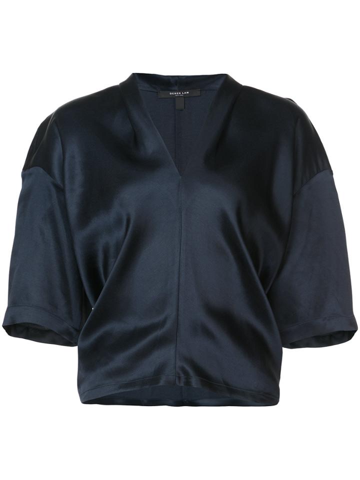 Derek Lam Boxy V-neck Pullover - Blue