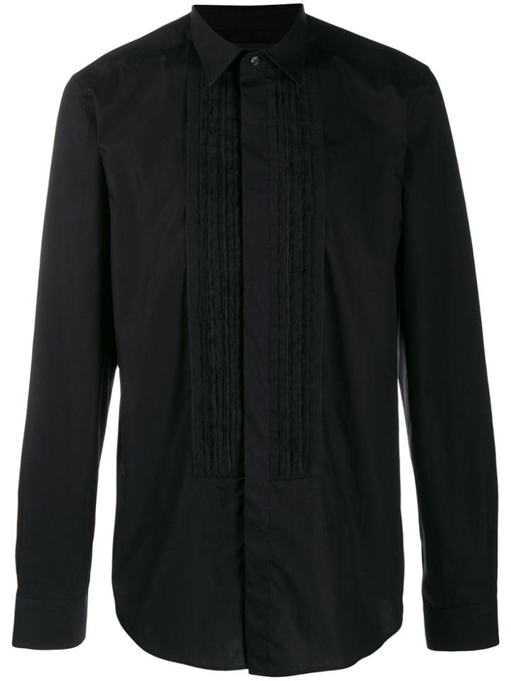 Diesel Black Gold Ribbed Front Bib Shirt