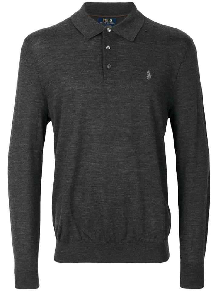 Polo Ralph Lauren Long-sleeved Polo Shirt - Grey