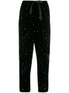 Forte Forte My Pants Velvet Cropped Trousers - Black