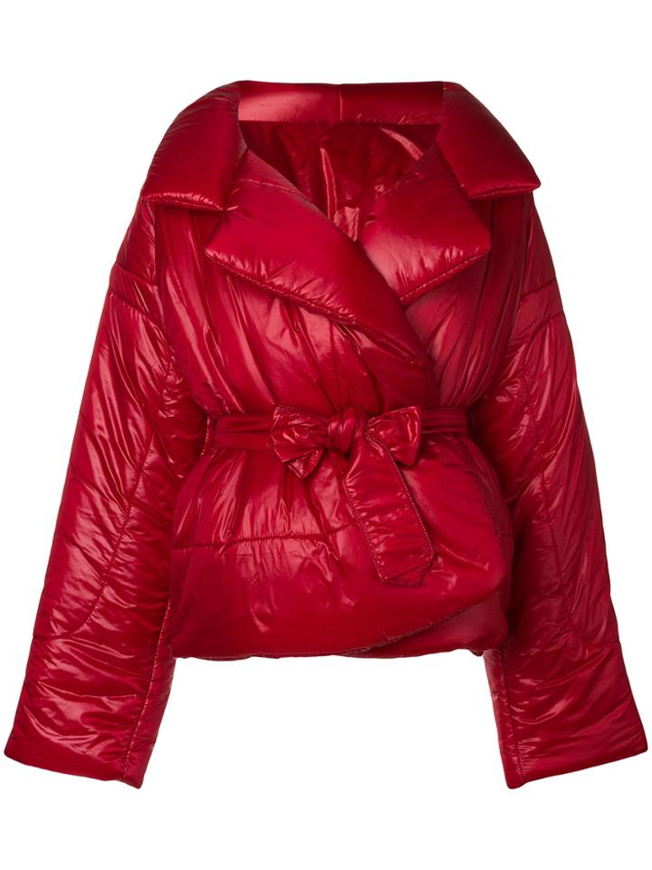 Norma Kamali Oversized Puffer Jacket - Red