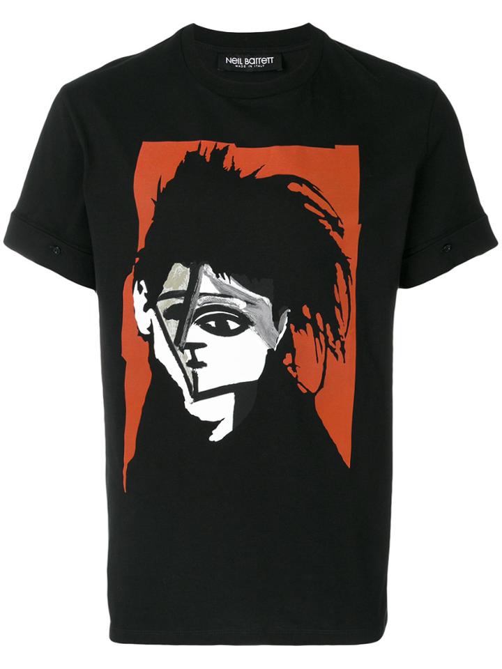 Neil Barrett Abstract Print T-shirt - Black