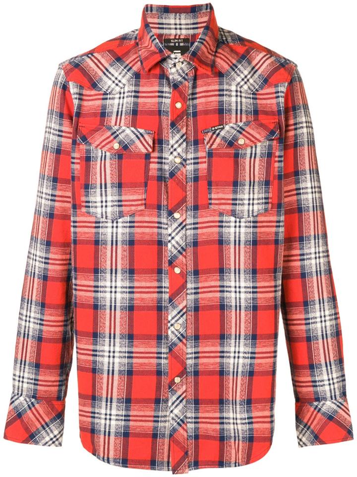 G-star Raw Research Plaid Shirt - Red