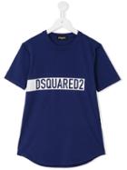 Dsquared2 Kids Logo Print T-shirt, Boy's, Size: 14 Yrs, Blue