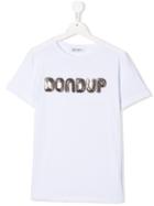 Dondup Kids Sequin Logo T-shirt - White