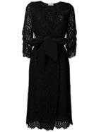 P.a.r.o.s.h. Lace Wrap Dress - Black
