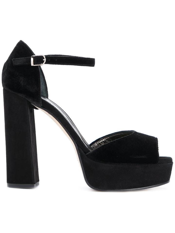Marc Ellis Platform Sandals - Black