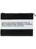 Calvin Klein Jeans Est. 1978 Striped Clutch - Black