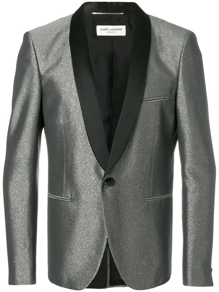 Saint Laurent Metallic Smoking Jacket