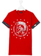 Diesel Kids - Teen Tait T-shirt - Kids - Cotton - 16 Yrs, Red