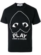 Comme Des Garçons Play - Play Logo Print T-shirt - Men - Cotton - S, Black, Cotton