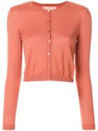Red Valentino Cropped Buttoned Cardigan - Pink & Purple