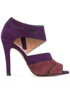 L'autre Chose Two-tone Sandals - Pink & Purple
