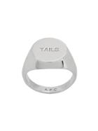 A.p.c. Tails Signet Ring - Silver